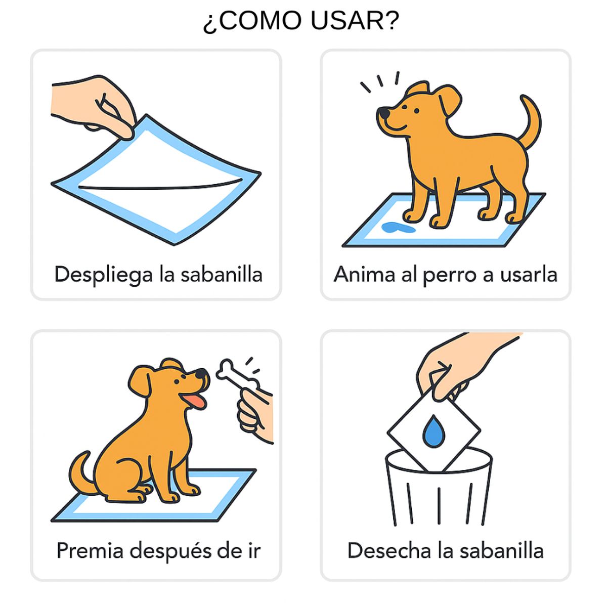 GENERICO - 80 Pañales Sabanillas Entrenamiento Absorbentes Mascota Perros y Gatos 60x90 cm