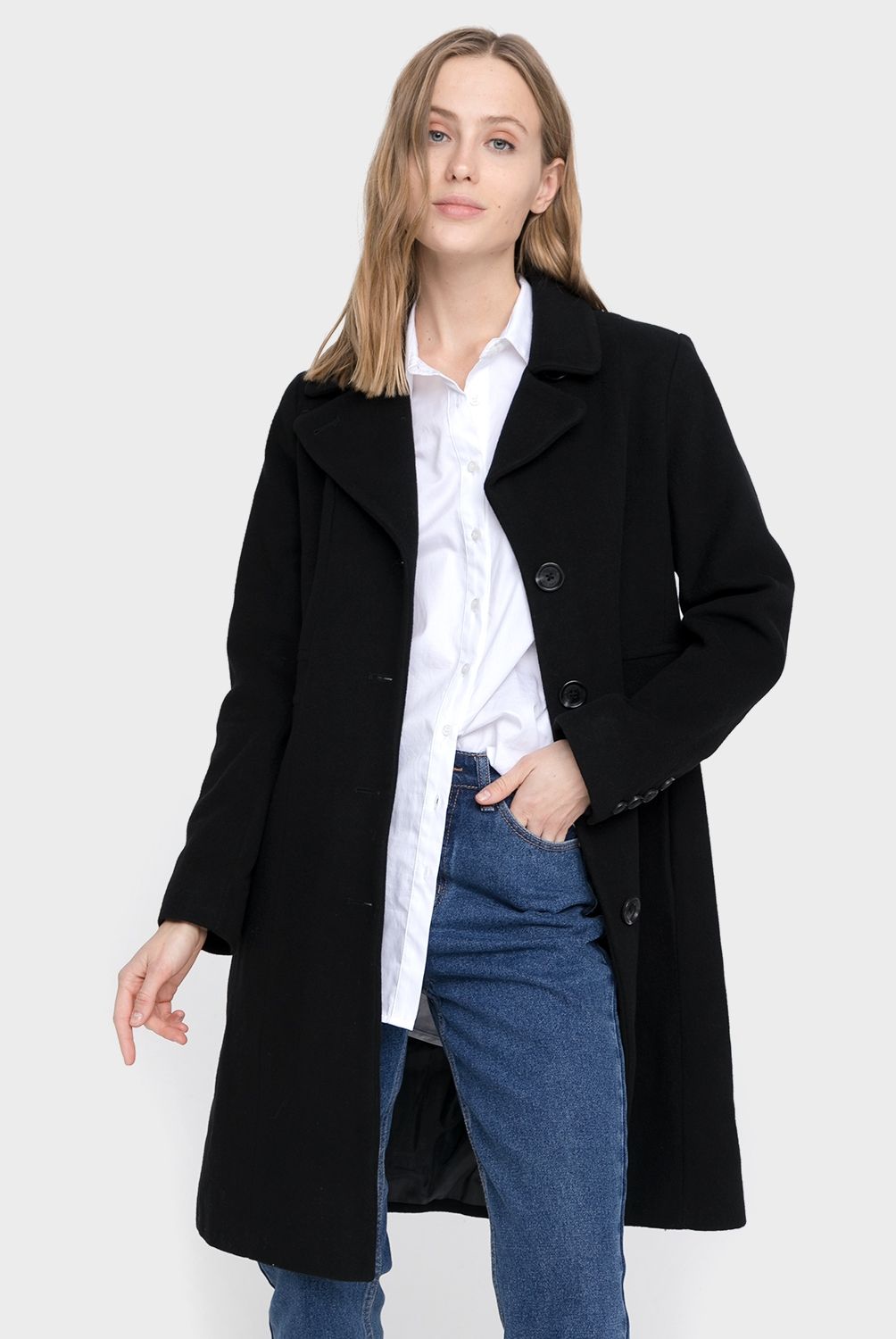 ANNE KLEIN - Abrigo Cachemira Mujer