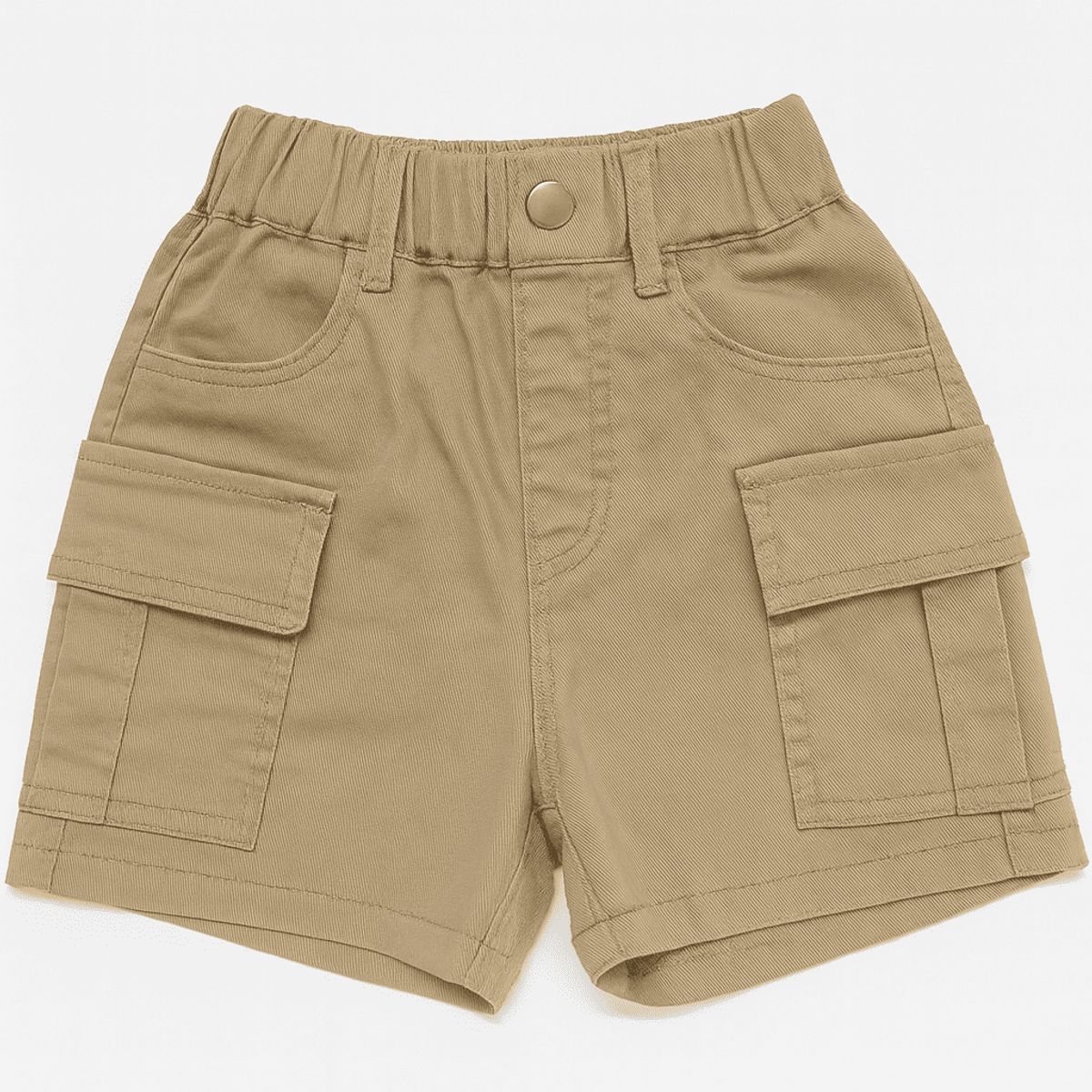 KIBOU - Short Cargo Niña Algodón Bolsillos Laterales