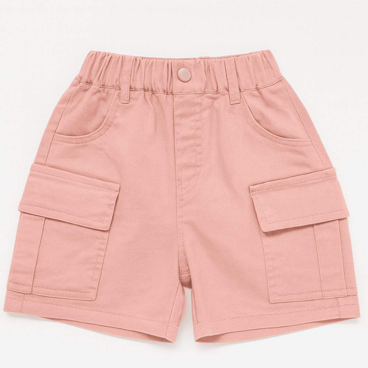 KIBOU - Short Cargo Niña Algodón Bolsillos Laterales