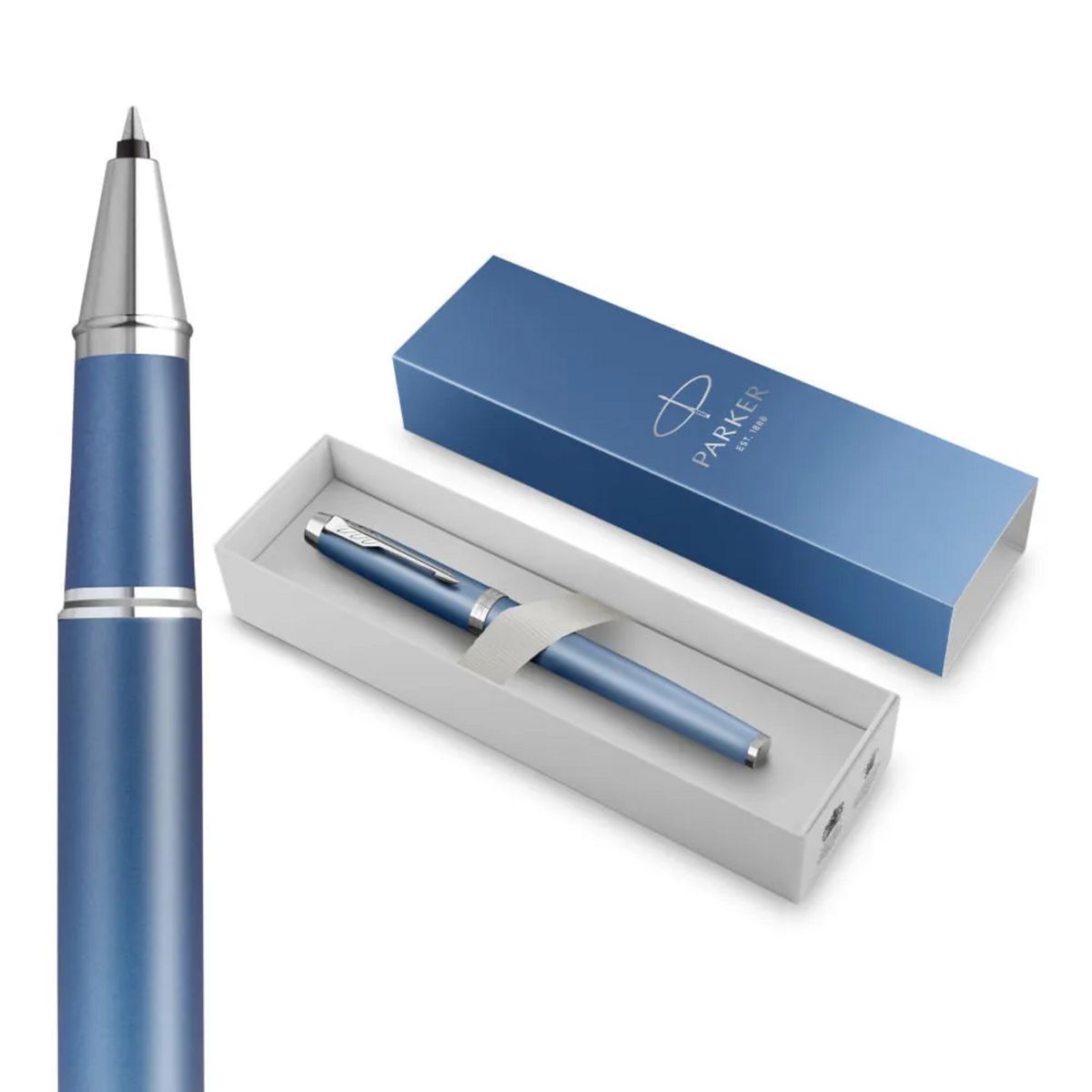 PARKER - Bolígrafo Rollerball Parker IM Writing Rituals Azul Tin Neg