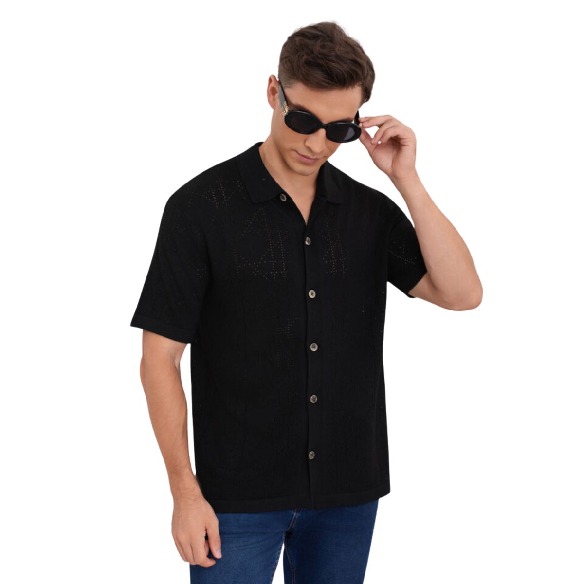 D'JOE - Camisa Tejida Hombre Alaska