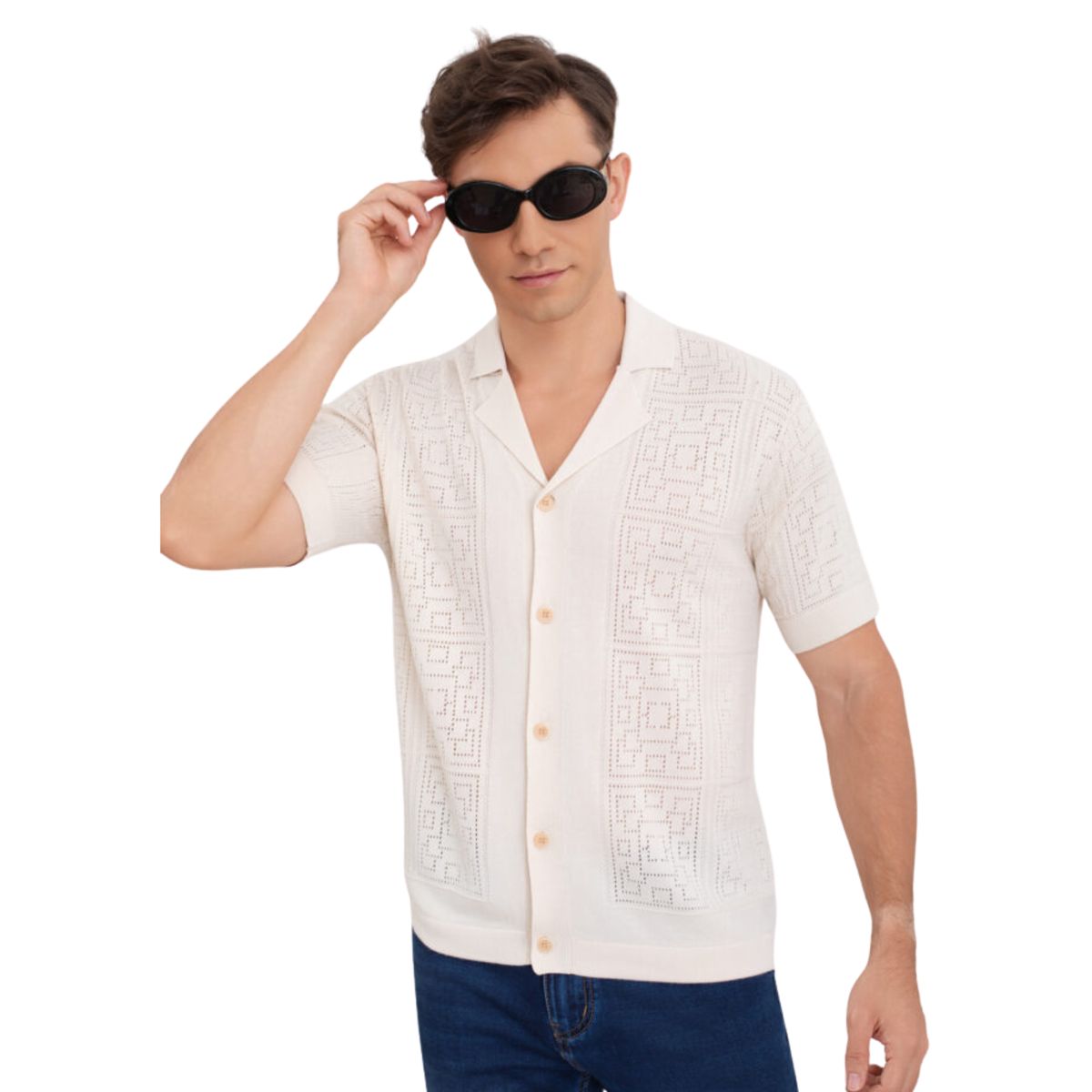 D'JOE - Camisa Tejida Hombre Alaska