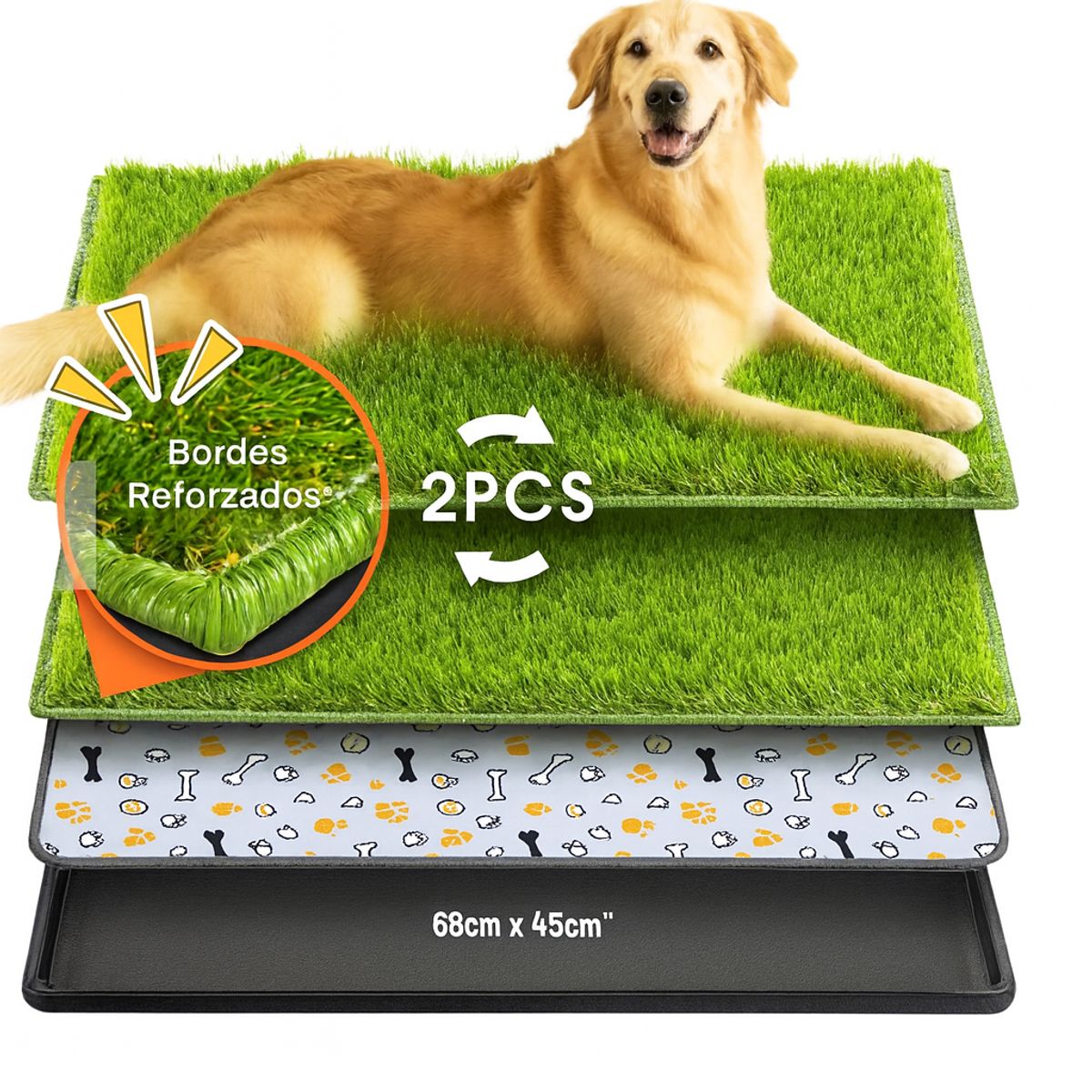 MOVI - Baño Ecológico XL para Perros  Entrenamiento Limpio y sin Olores en Casa