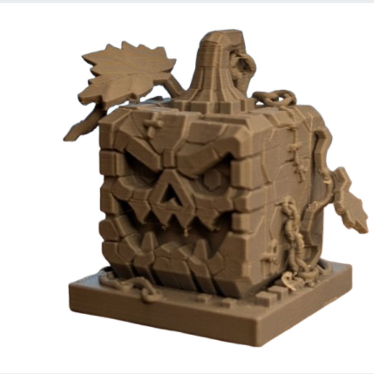 GENERICO - Figura decorativa de Bloque de Calabaza Embrujada