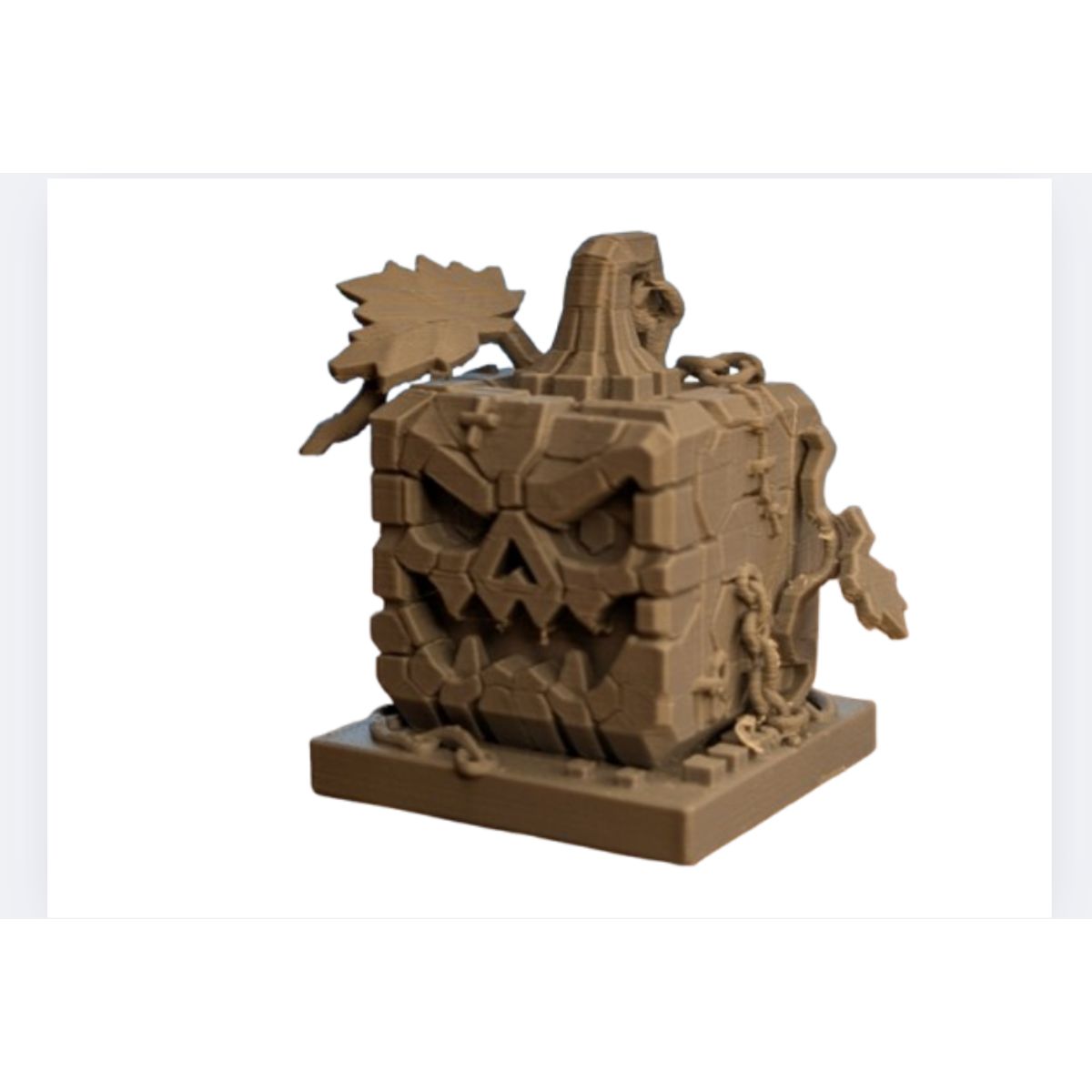 GENERICO - Figura decorativa de Bloque de Calabaza Embrujada