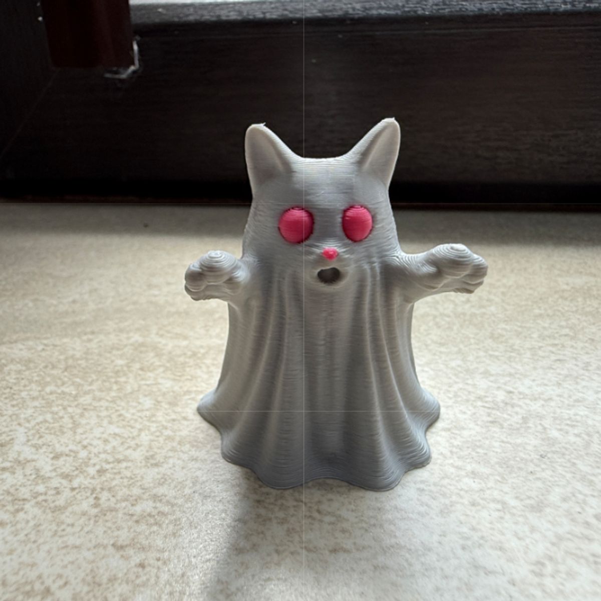 GENERICO - Figura Decorativa Halloween- Gato Fantasmal