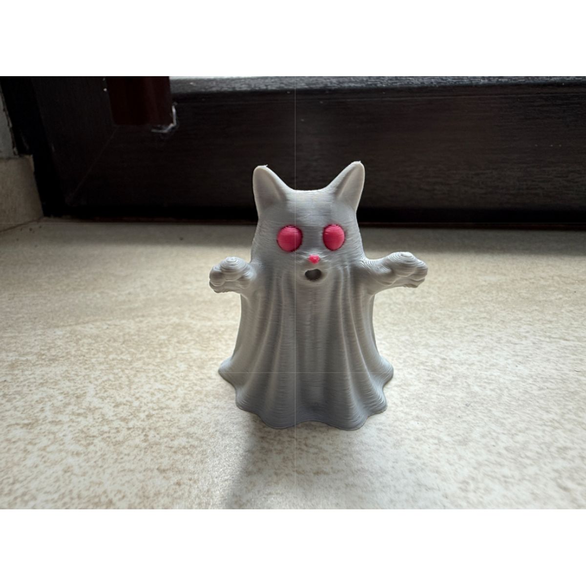 GENERICO - Figura Decorativa Halloween- Gato Fantasmal