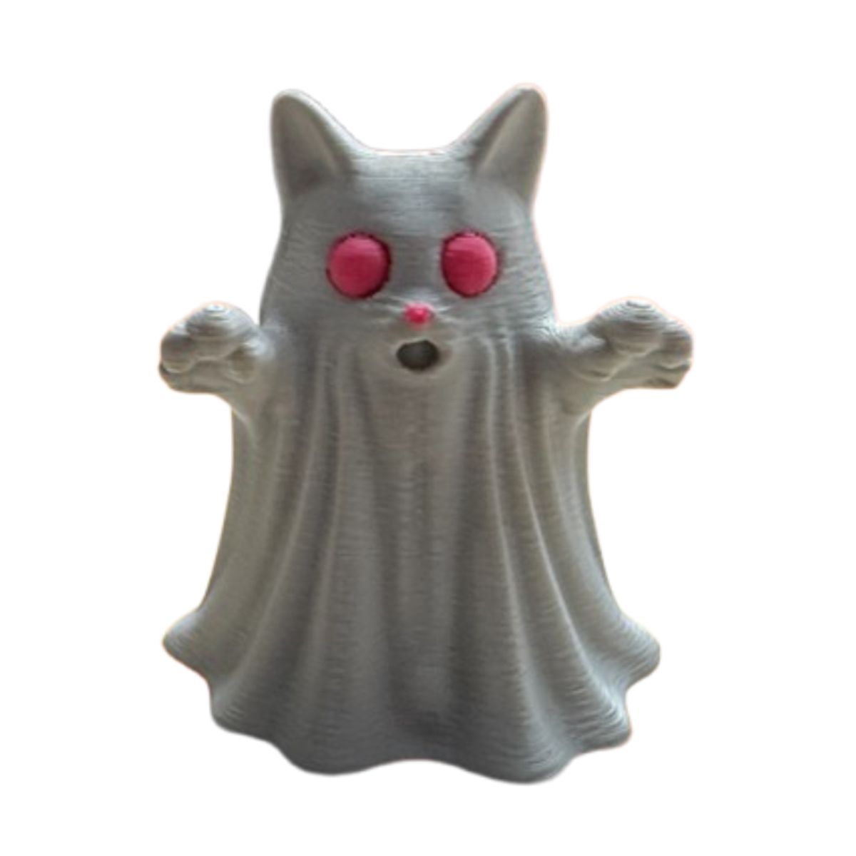 GENERICO - Figura Decorativa Halloween- Gato Fantasmal