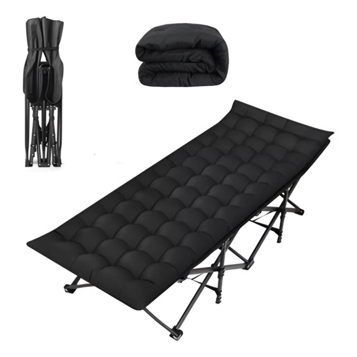 ACTUAL - Cama Plegable Reclinable con Colchón Grueso y Desmontable 190x67x37