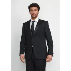 TRIAL - Chaqueta Hombre Formal Lana S100'S Smoking Negro