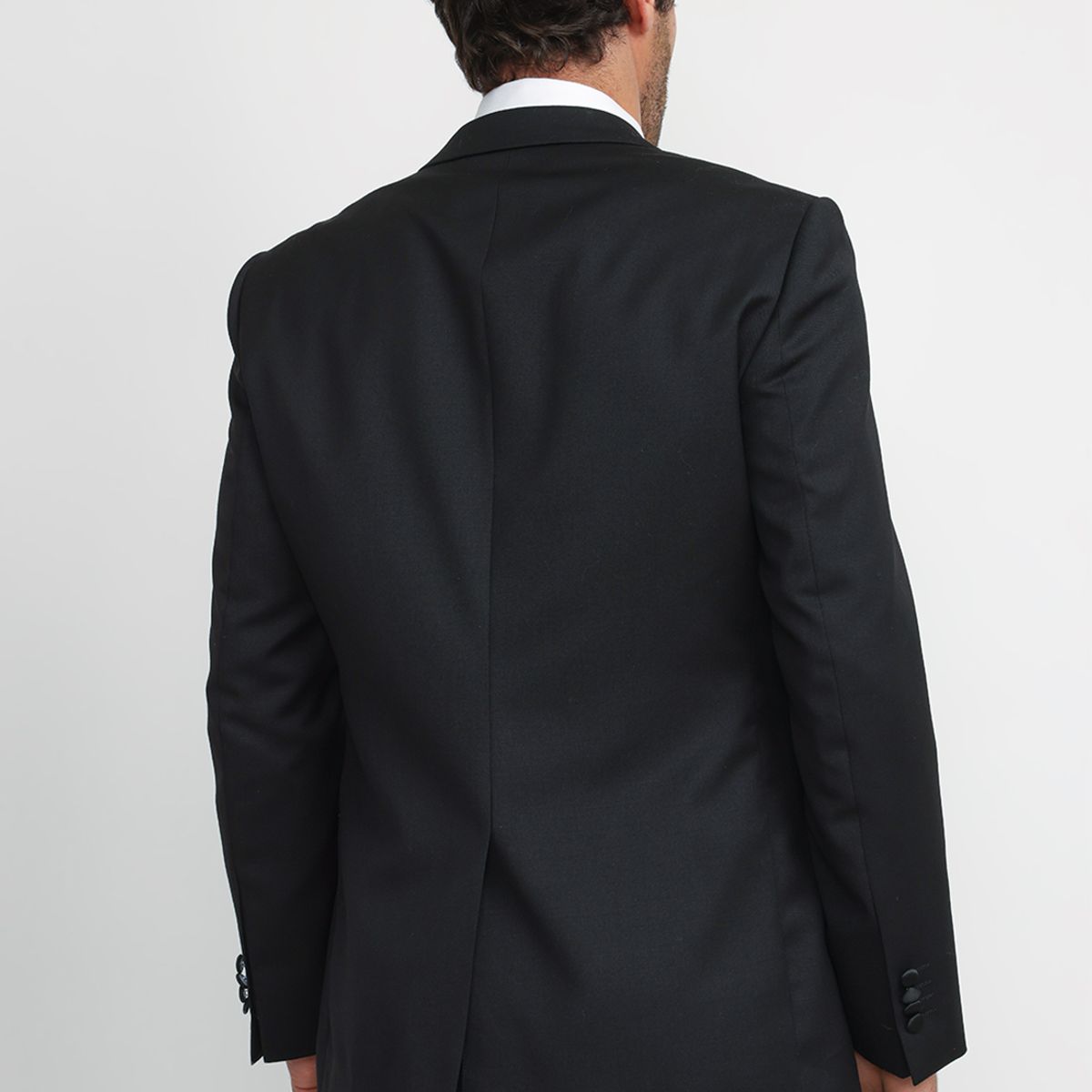 TRIAL - Chaqueta Hombre Formal Lana S100'S Smoking Negro