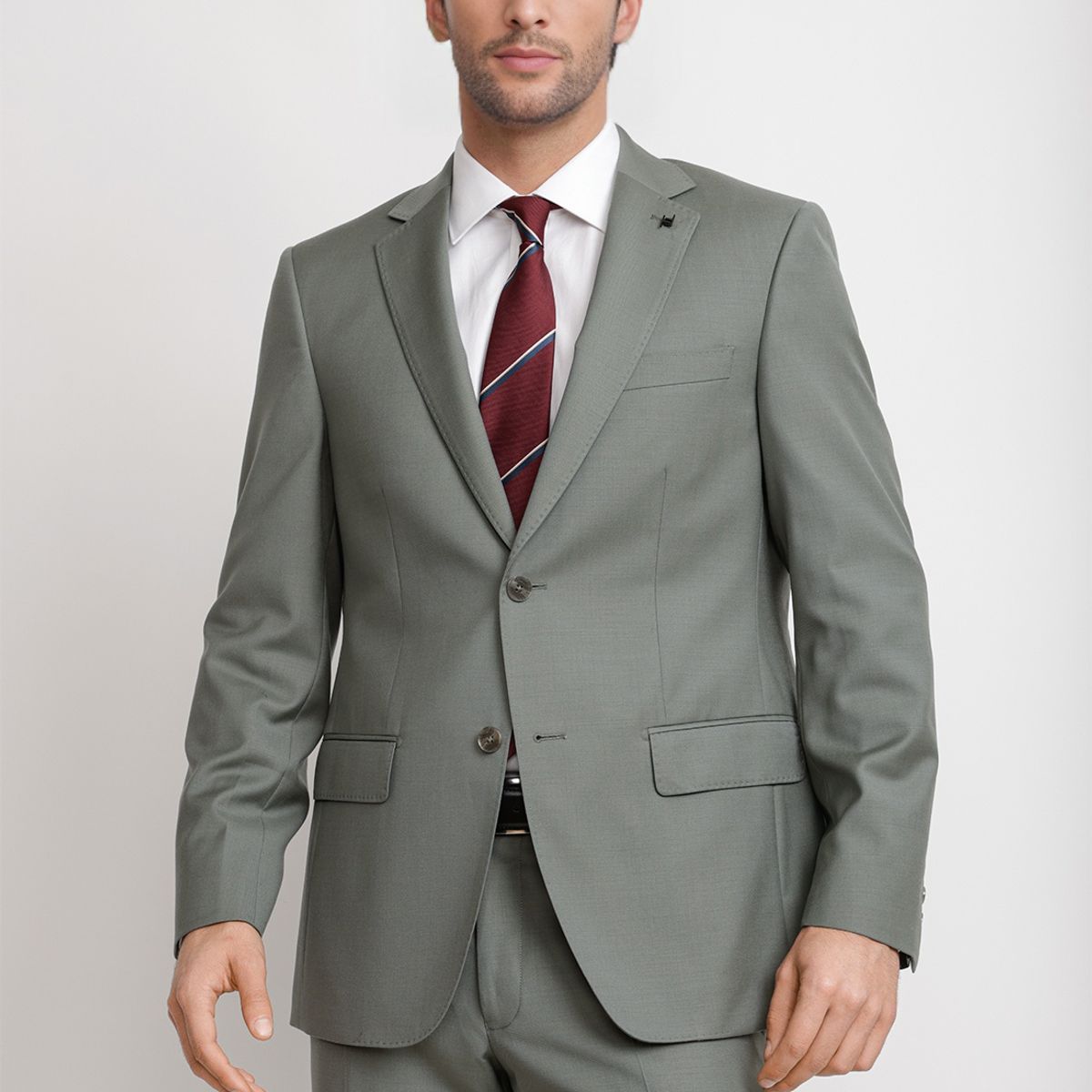 TRIAL - Chaqueta Hombre Formal Lana S100'S Mix&Color Verde