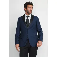 TRIAL - Chaqueta Hombre Formal Lana S100'S Smoking Azulino