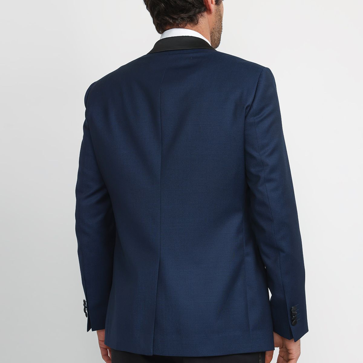 TRIAL - Chaqueta Hombre Formal Lana S100'S Smoking Azulino