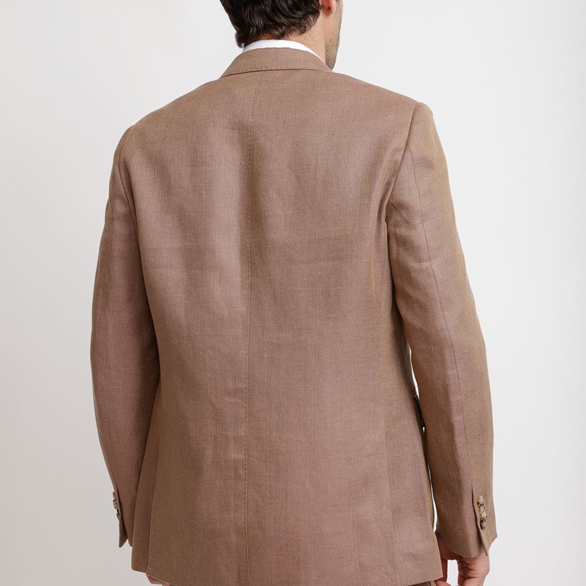 TRIAL - Chaqueta Hombre Formal Lino Mix&Color Café