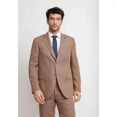 TRIAL - Chaqueta Hombre Formal Lino Mix&Color Café