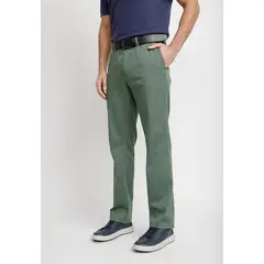 TRIAL - Pantalón Texturado Hombre Algodón Vulcan Verde
