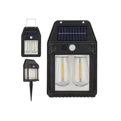 GENERICO - Foco Solar Pared Sensor Movimiento 30w Exterior