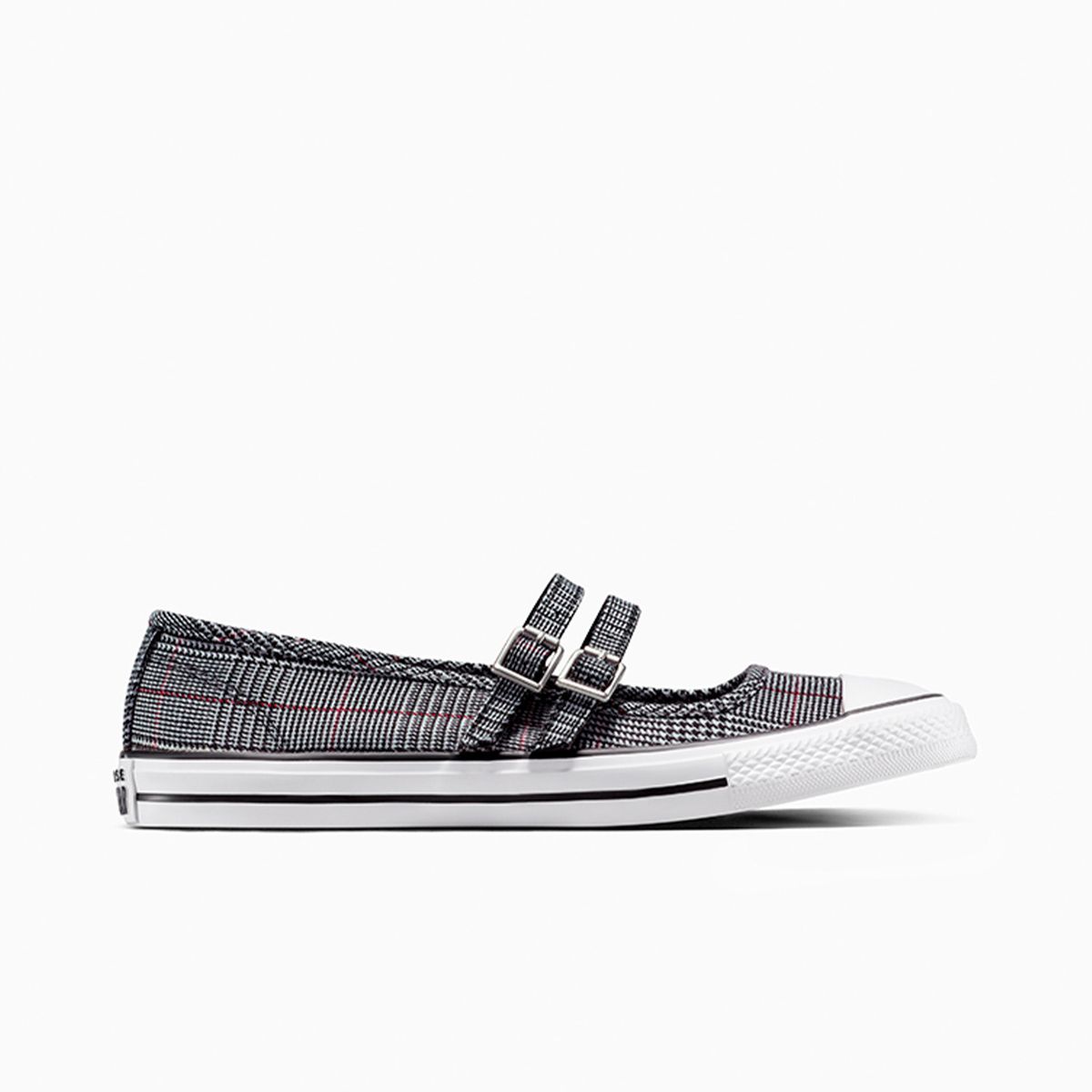 CONVERSE - Zapatilla Converse Chuck Taylor All Star Dainty Mary Jane Plaid Mujer Negro