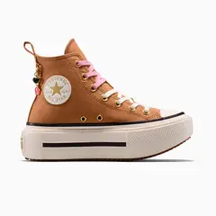 CONVERSE - Zapatilla Chuck Taylor All Star Lift Double Stack Mujer Café