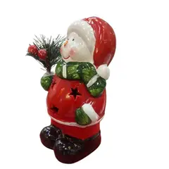 SANTINI - Figura Decorativa - Mono de Nieve con luz