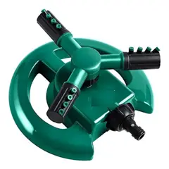 GENERICO - Aspersor De Riego Rociador De Agua Gira 360° 3 Brazos Jardín