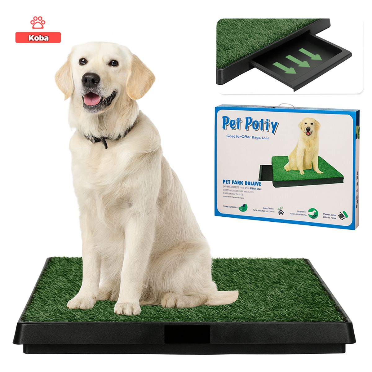MOVI - Baño Ecológico XL para Perros  Entrenamiento Limpio y sin Olores en Casa