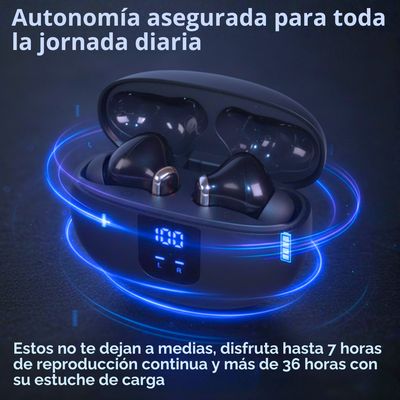 Imagen 2 del producto Audífonos Traductores +130 Idiomas Con Cancelación De Ruido Negro Negro