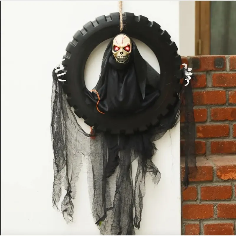 HALLOWEEN - Decoraciones Halloween Rueda Mov Luz  Sonido