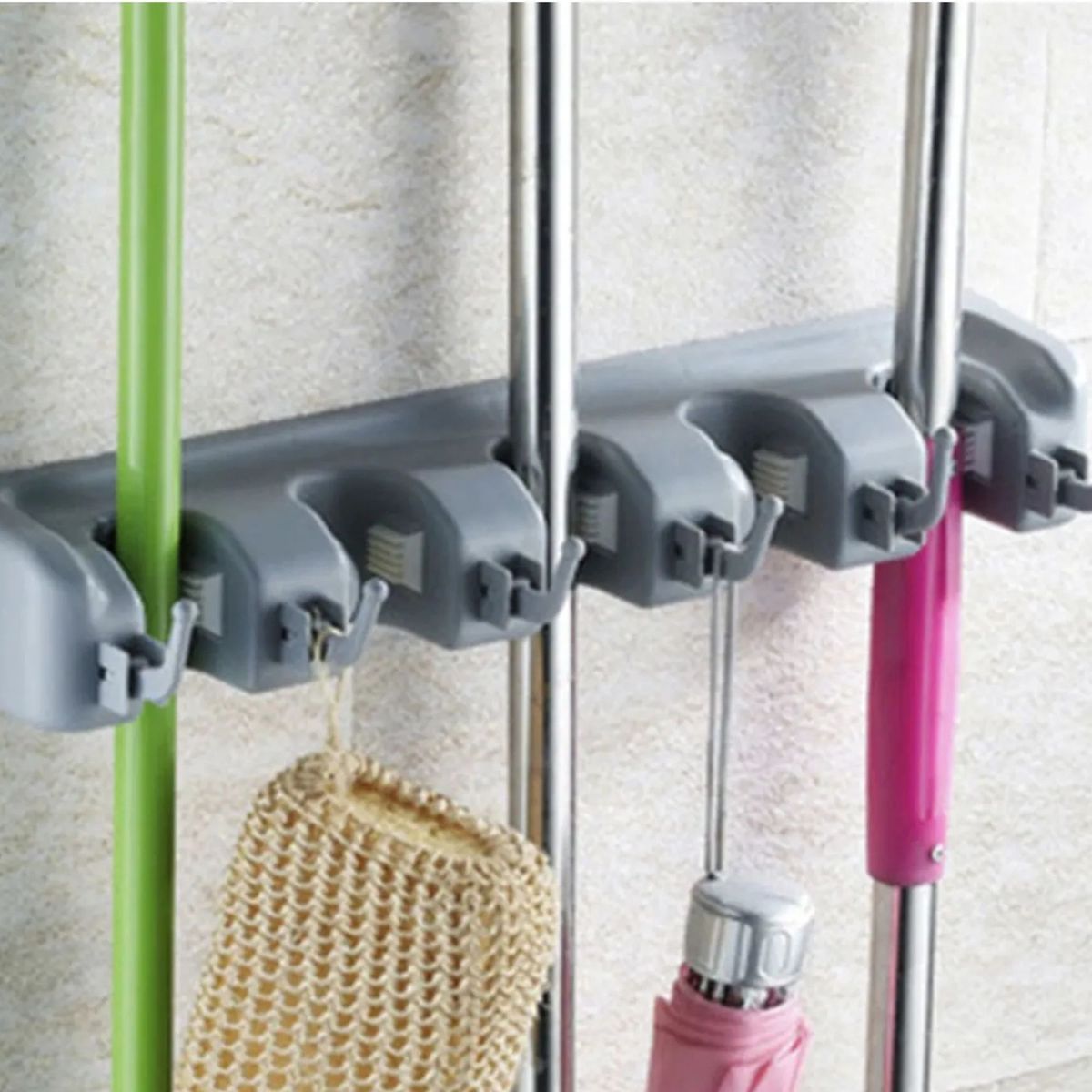 GENERICO - Soporte Multifuncional de pared para Artículos de Aseo