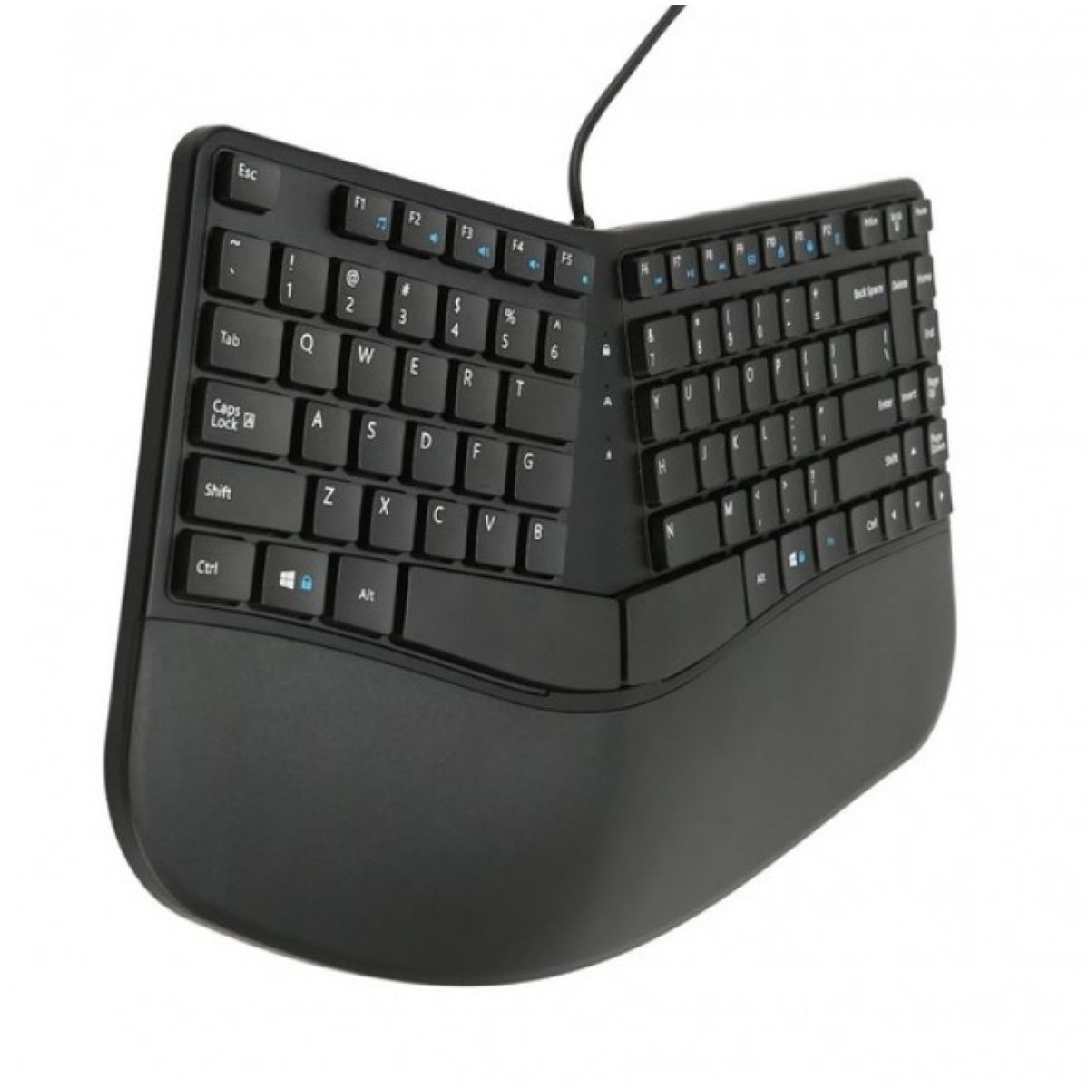 GENIUS - Teclado Genius Ergonometrico Copilot Palm Rest USB KB-700
