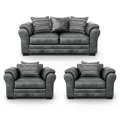 AMERICA DECORA - Living 5 Cuerpos 3+1+1 XL Versión Premium Grandón Envejecido