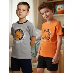 NICKELODEON - Pack 2 Pijamas Niño Garfield