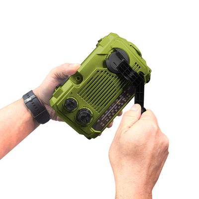 Imagen 2 del producto Radio Portatil Dinamo y Solar Recargable Linterna 9584