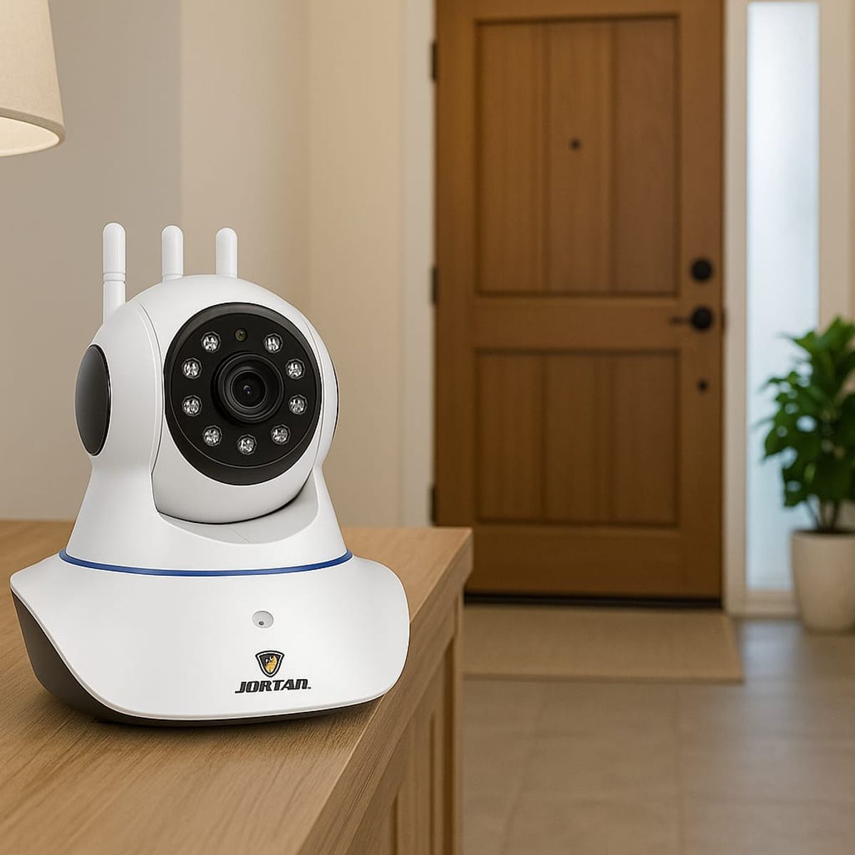 GENERICO - Cámara Seguridad Inteligente Solar 360° Wifi Visión Nocturna Movimiento