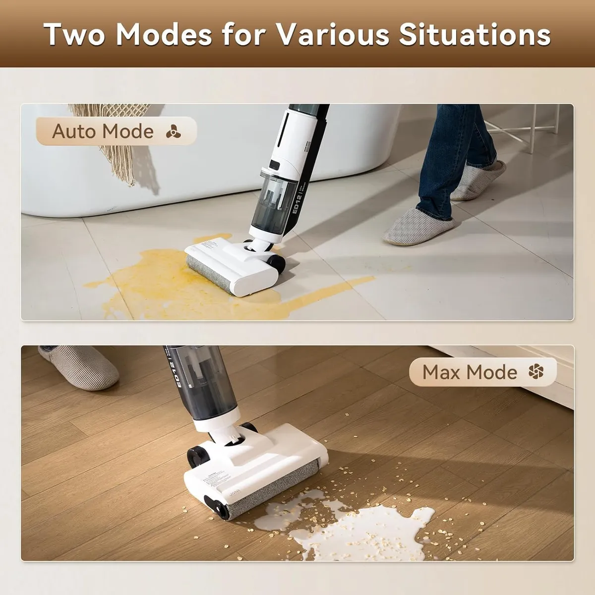 JONR - JONR ED12 Lite  Aspiradora en seco y húmedo sin cable