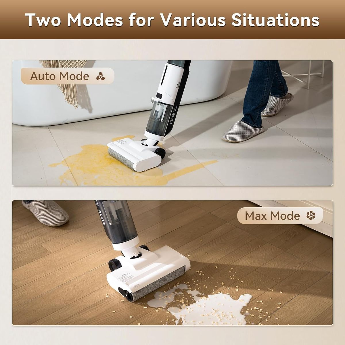 JONR - JONR ED12 Lite  Aspiradora en seco y húmedo sin cable