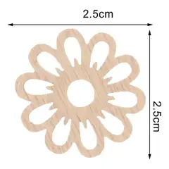 GENERICO - 50 Mini decoraciones colgantes de madera Naturaleza