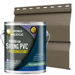 WORLD ACRYLIC - ESMALTE PU - GALÓN SIDING PVC Y PLÁSTICOS - Piedra Patagónica