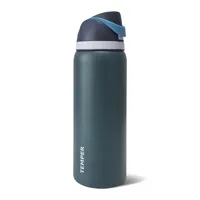 Termo 1L Botella Termica Temper Agua Acero Inox Azul