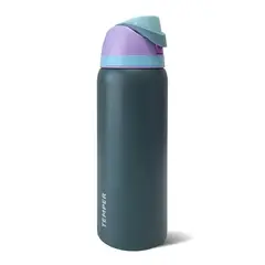 GENERICO - Termo 1L Botella Termica Temper Agua Acero Inox AzulLila