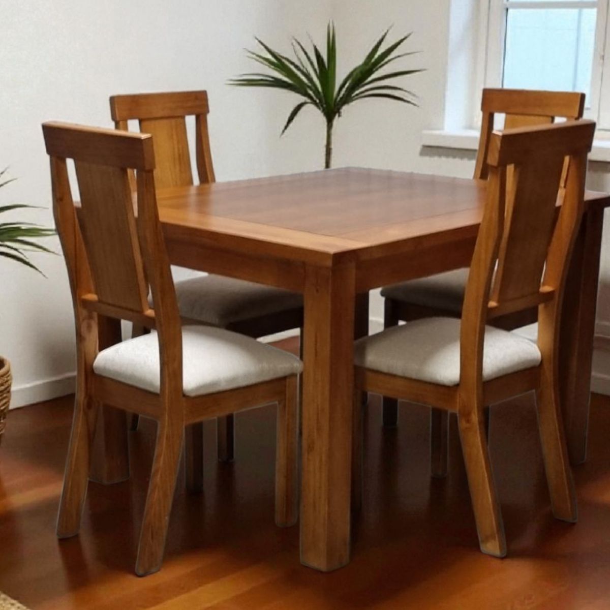 GENERICO - Comedor 4 Sillas Munich Color Canela