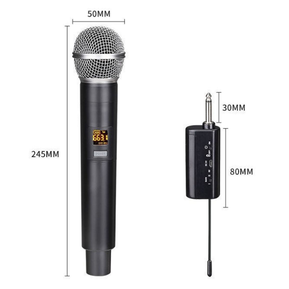 ATURE - 24g Micrófono Inalámbrico Profesional Para Karaoke Al Aire