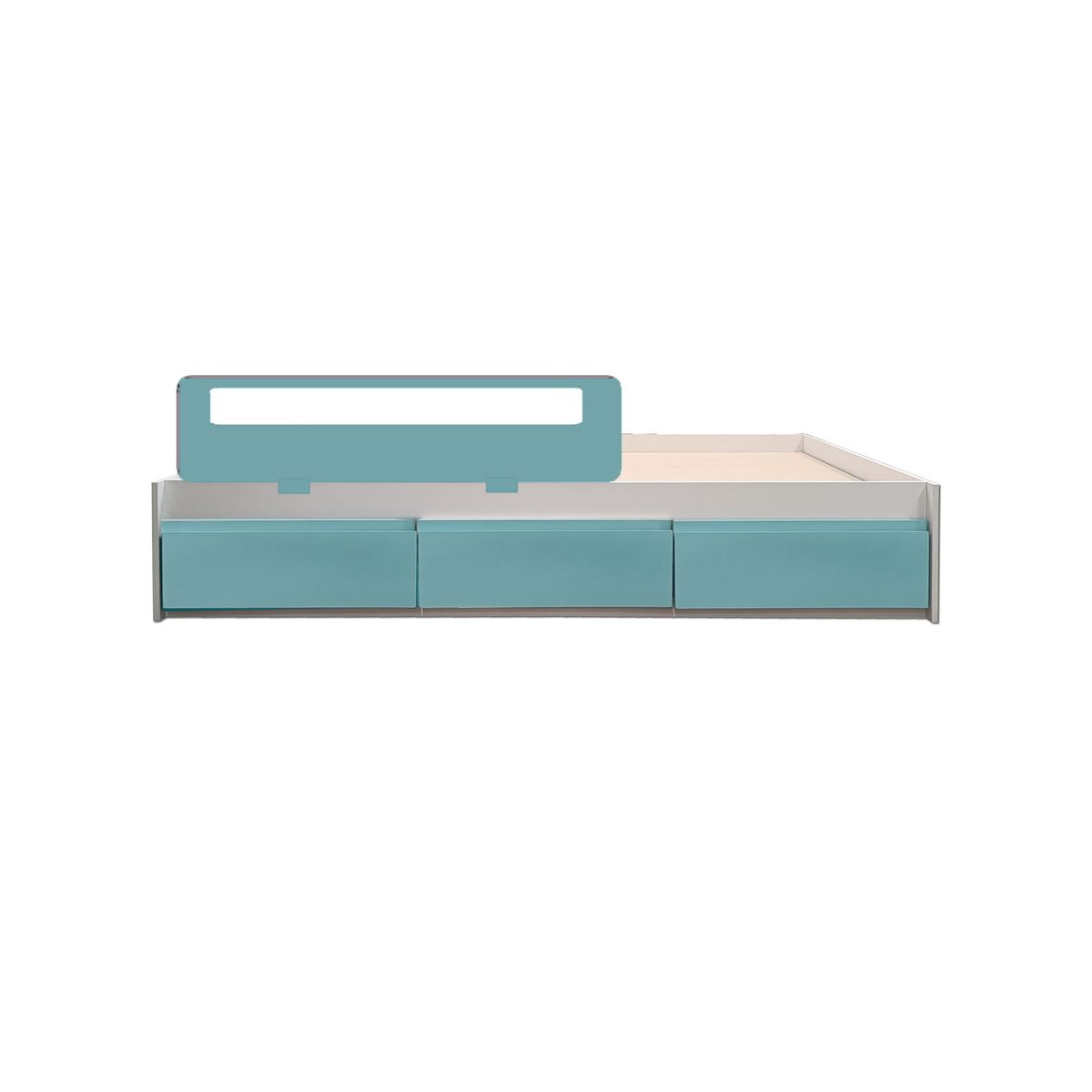 DECORACION CREATIVA - Cama Infantil Montessori tres cajones 1.5 Plazas - Linea Minimal Celeste