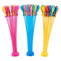 GENERICO - Set Globos de Agua Bombas con Inflador Juguete Verano 34 Piezas