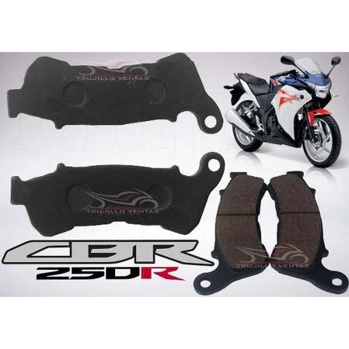 GENERICO - Pastillas de Freno Delanteras Moto Honda Cbr250r Con Abs
