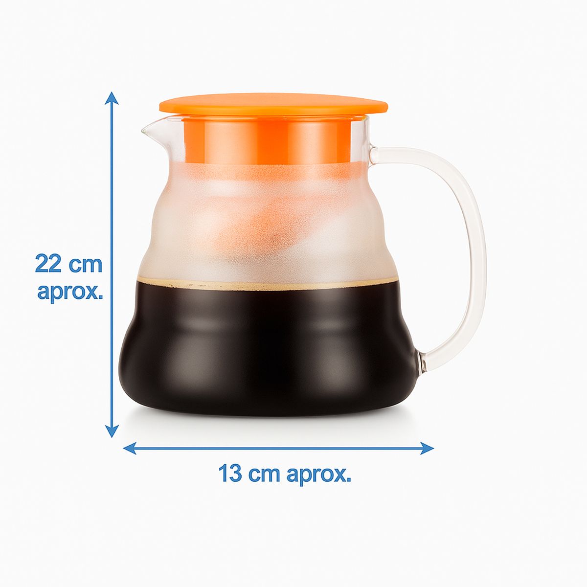 BODUM - Cafetera de Goteo Bodum Melior 0,6 Lts. – Diseño compacto y elegante color Naranja