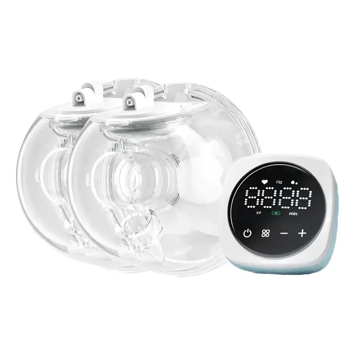 GENERICO - Extractor Leche Materna Inalámbrico Digital Portátil 2 Copas