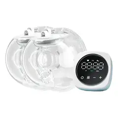 GENERICO - Extractor Leche Materna Inalámbrico Digital Portátil 2 Copas